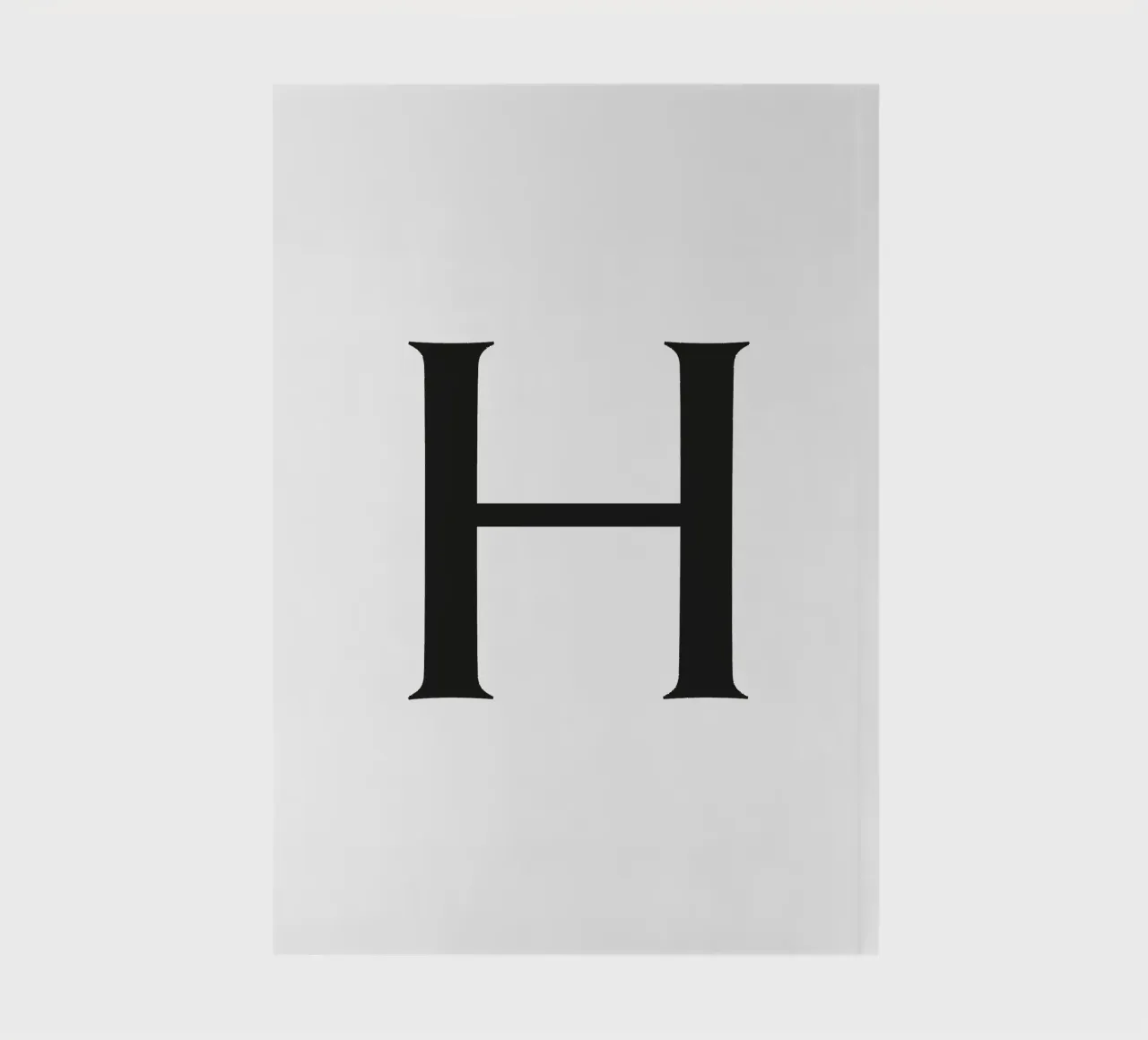 Buchstabe H notebook by Katja Stehle Design