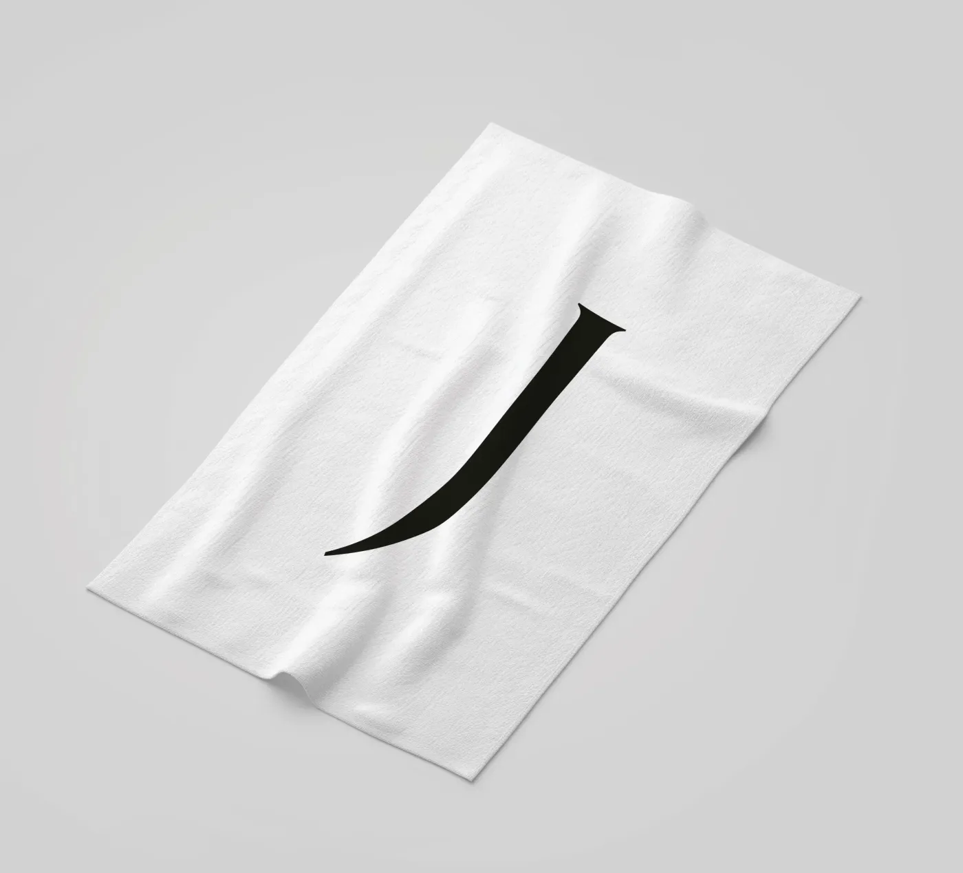 Lettera J telo mare da Katja Stehle Design