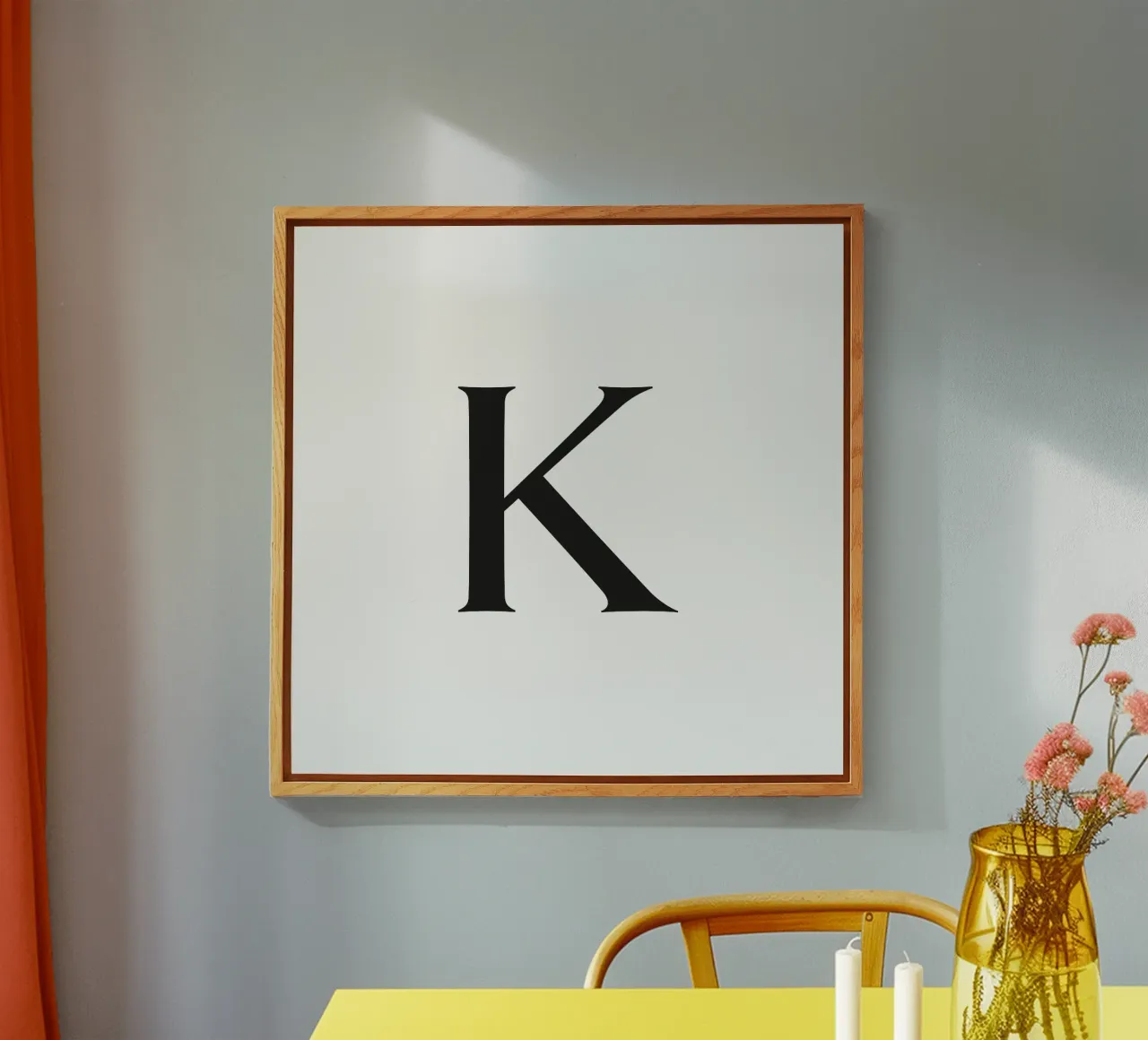 Lettera K plexiglass da Katja Stehle Design