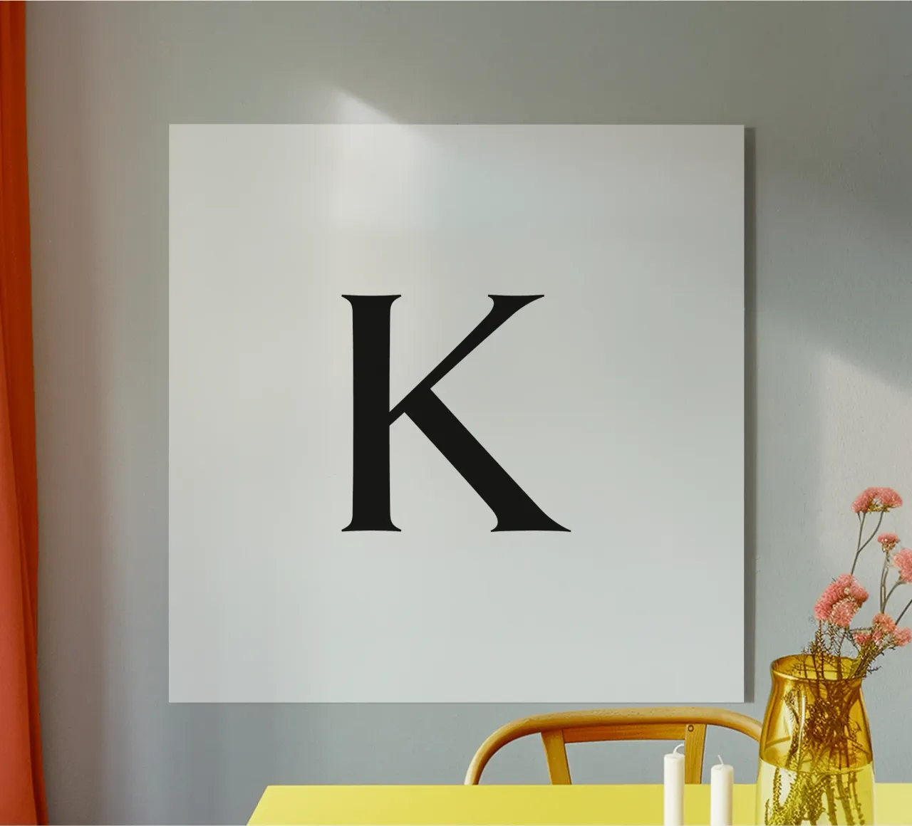 Lettera K plexiglass da Katja Stehle Design