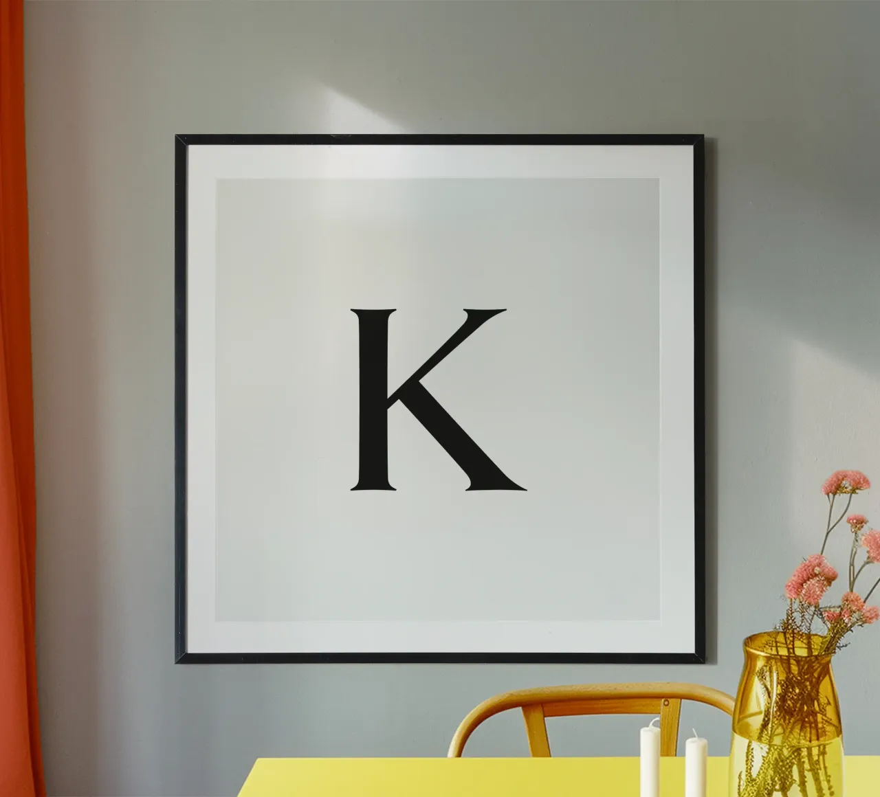 Lettera K poster da Katja Stehle Design