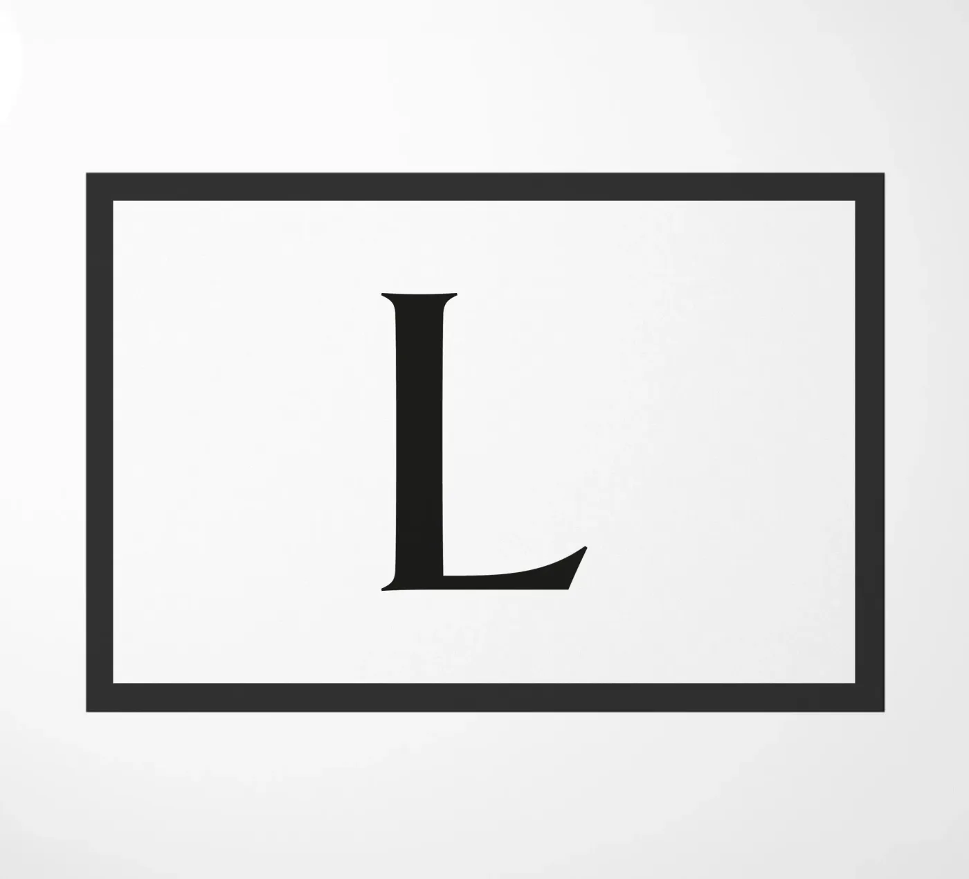 Lettera L zerbino da Katja Stehle Design