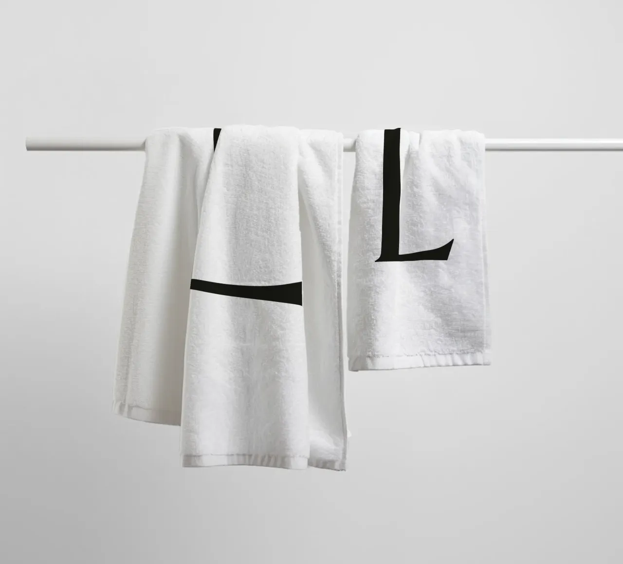 Lettera L asciugamano da bagno da Katja Stehle Design