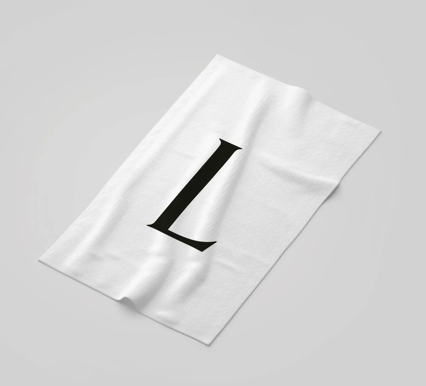 Lettera L telo mare da Katja Stehle Design