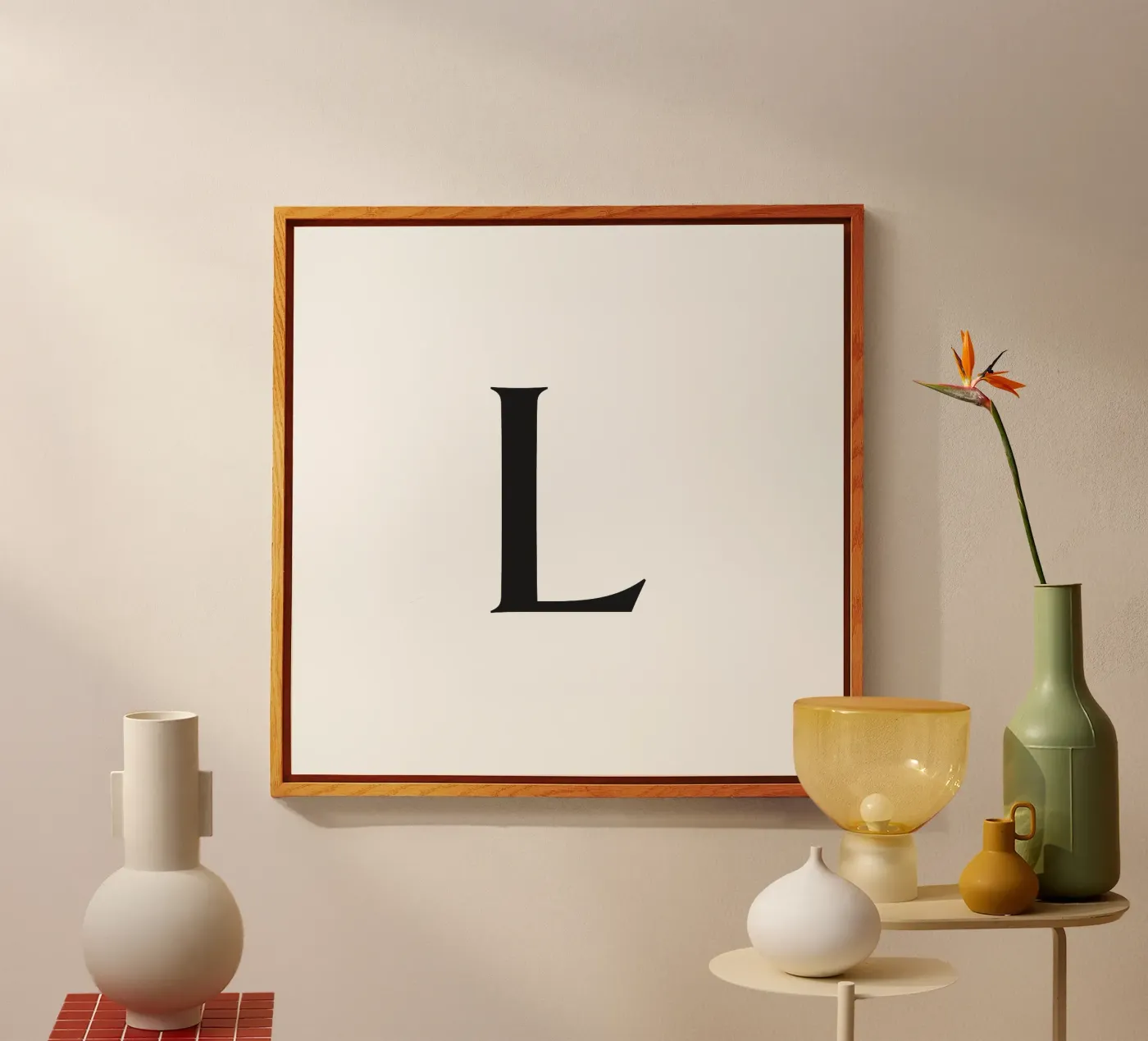 Lettera L plexiglass da Katja Stehle Design