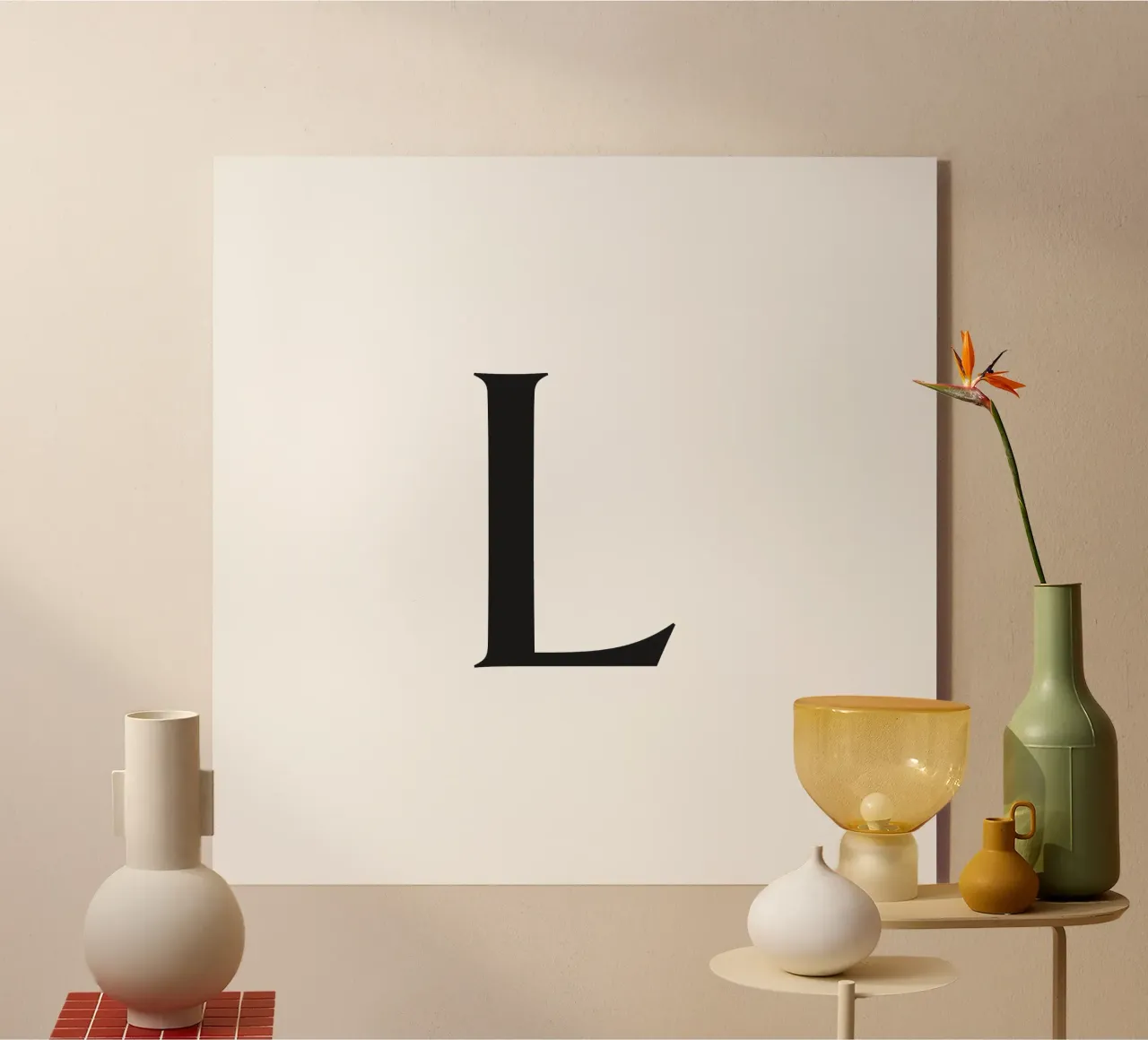 Lettera L plexiglass da Katja Stehle Design