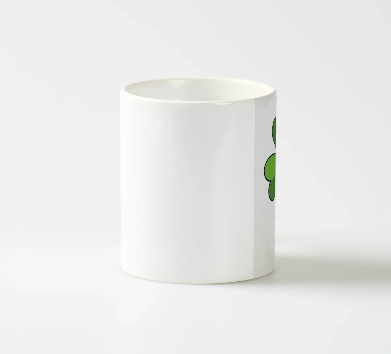 Trifoglio quadrifoglio tazza in ceramica da logic