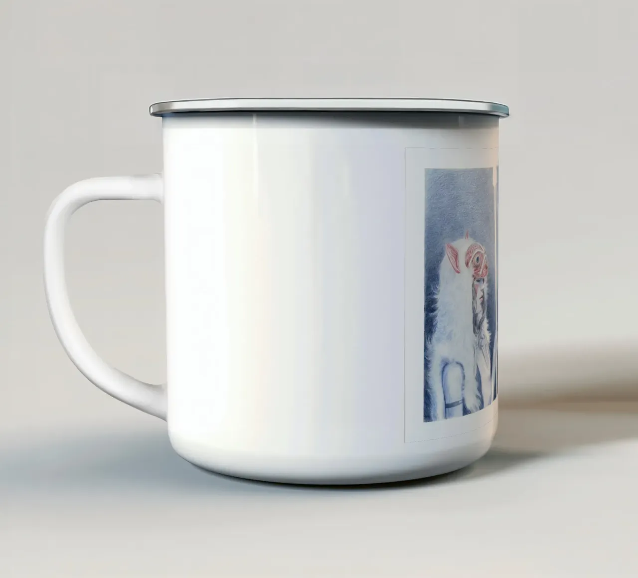 Blue San tazza in smalto da Humphrey VIDAL