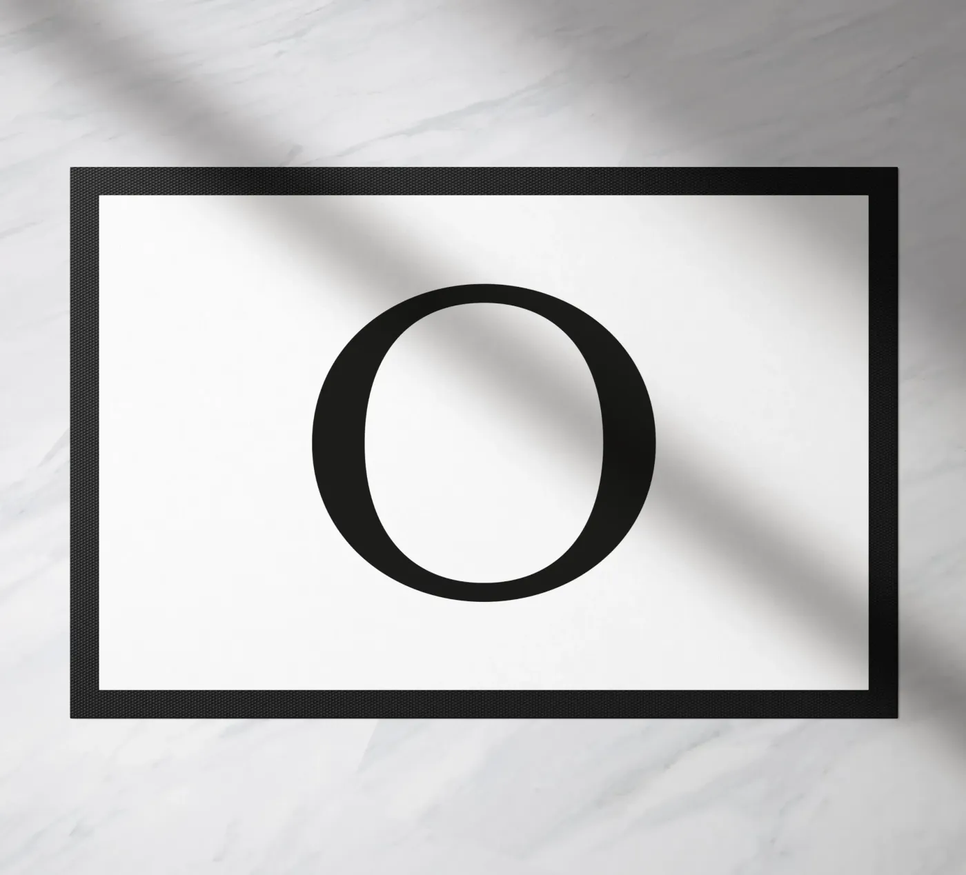 Lettera O zerbino da Katja Stehle Design