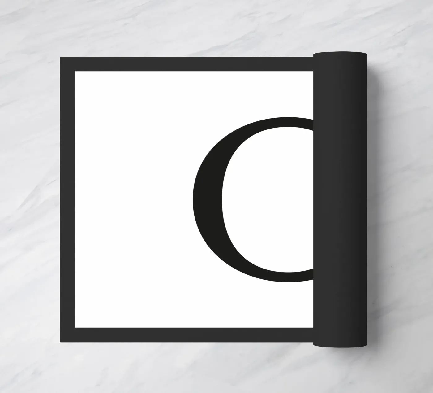 Lettera O zerbino da Katja Stehle Design