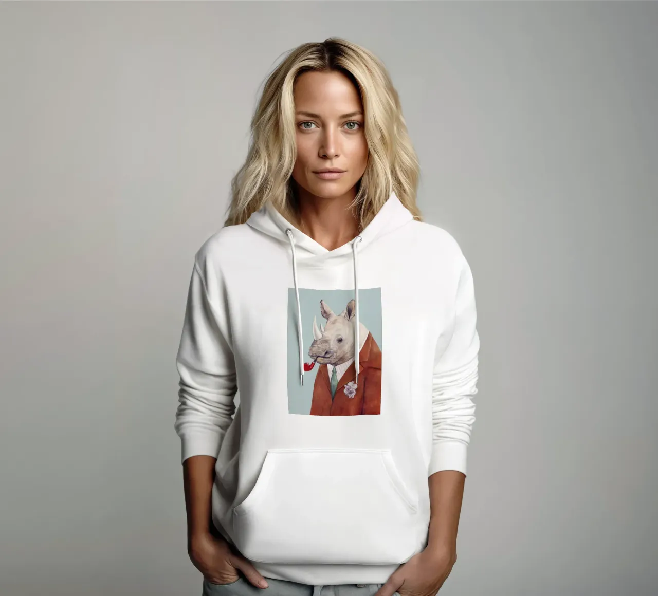 Rinoceronte dappertutto felpa con cappuccio da Animal Crew