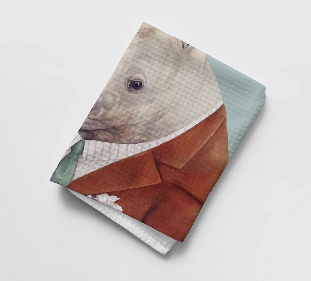 Dapper-Nashorn Geschirrtuch von Animal Crew