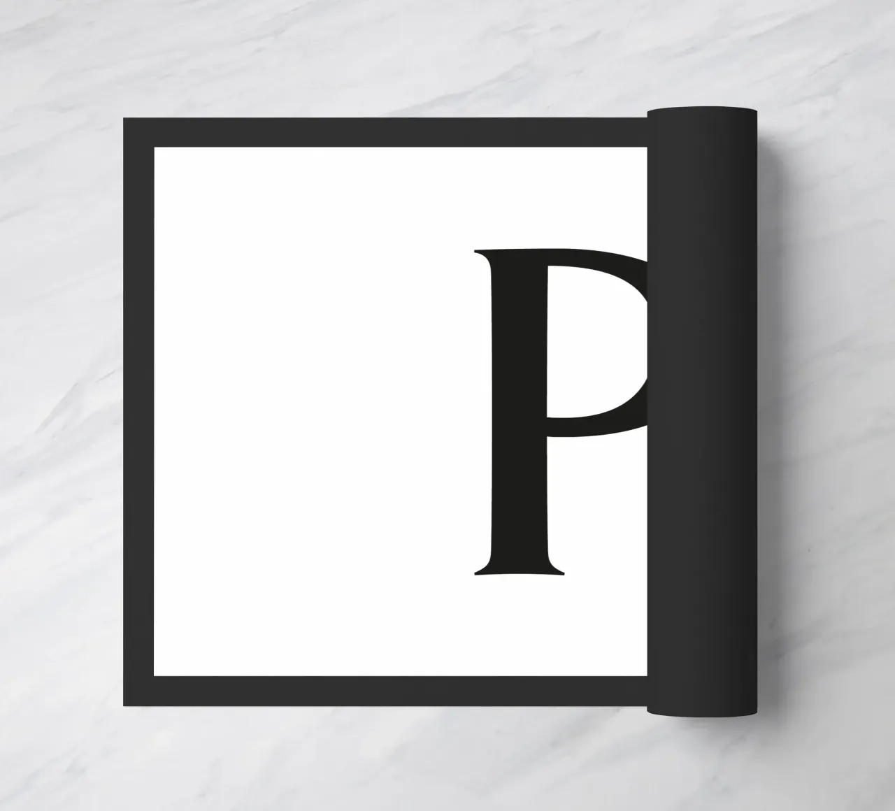 Lettera P zerbino da Katja Stehle Design