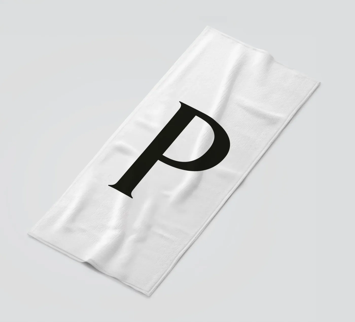 Lettera P telo mare da Katja Stehle Design