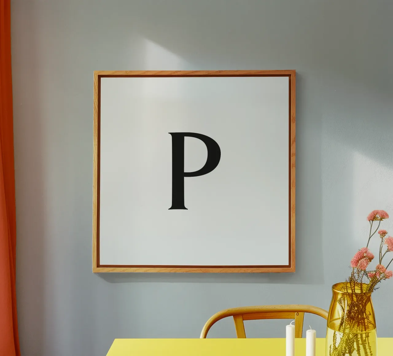 Lettera P plexiglass da Katja Stehle Design