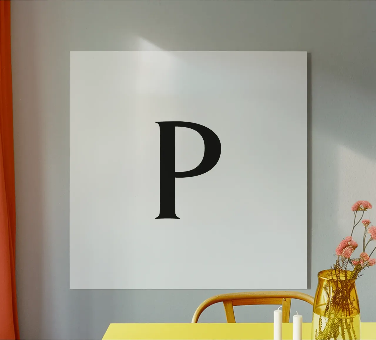 Lettera P plexiglass da Katja Stehle Design
