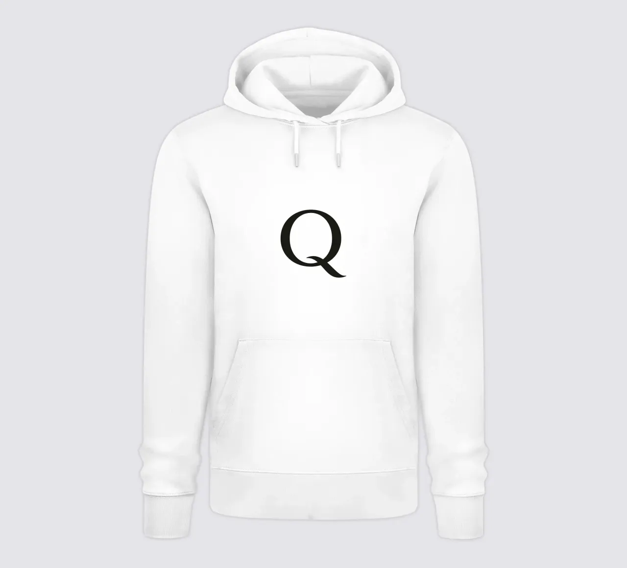 Lettera Q felpa con cappuccio da Katja Stehle Design
