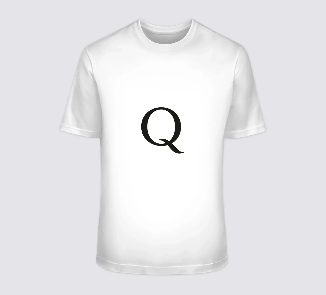 Letter Q t-shirt by Katja Stehle Design