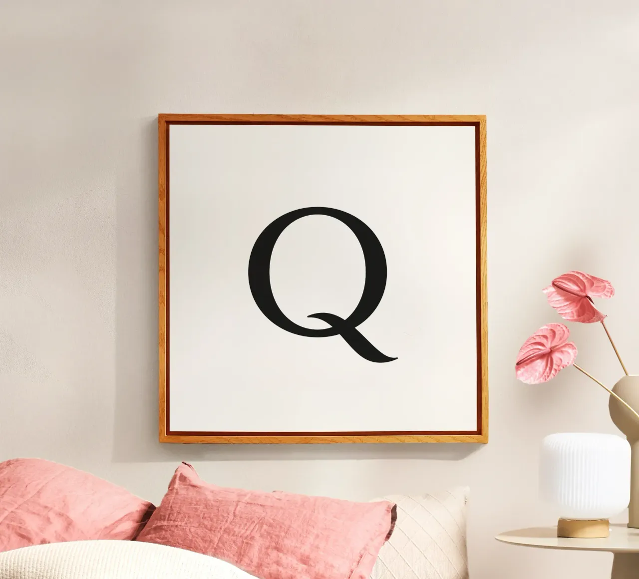 Lettera Q plexiglass da Katja Stehle Design