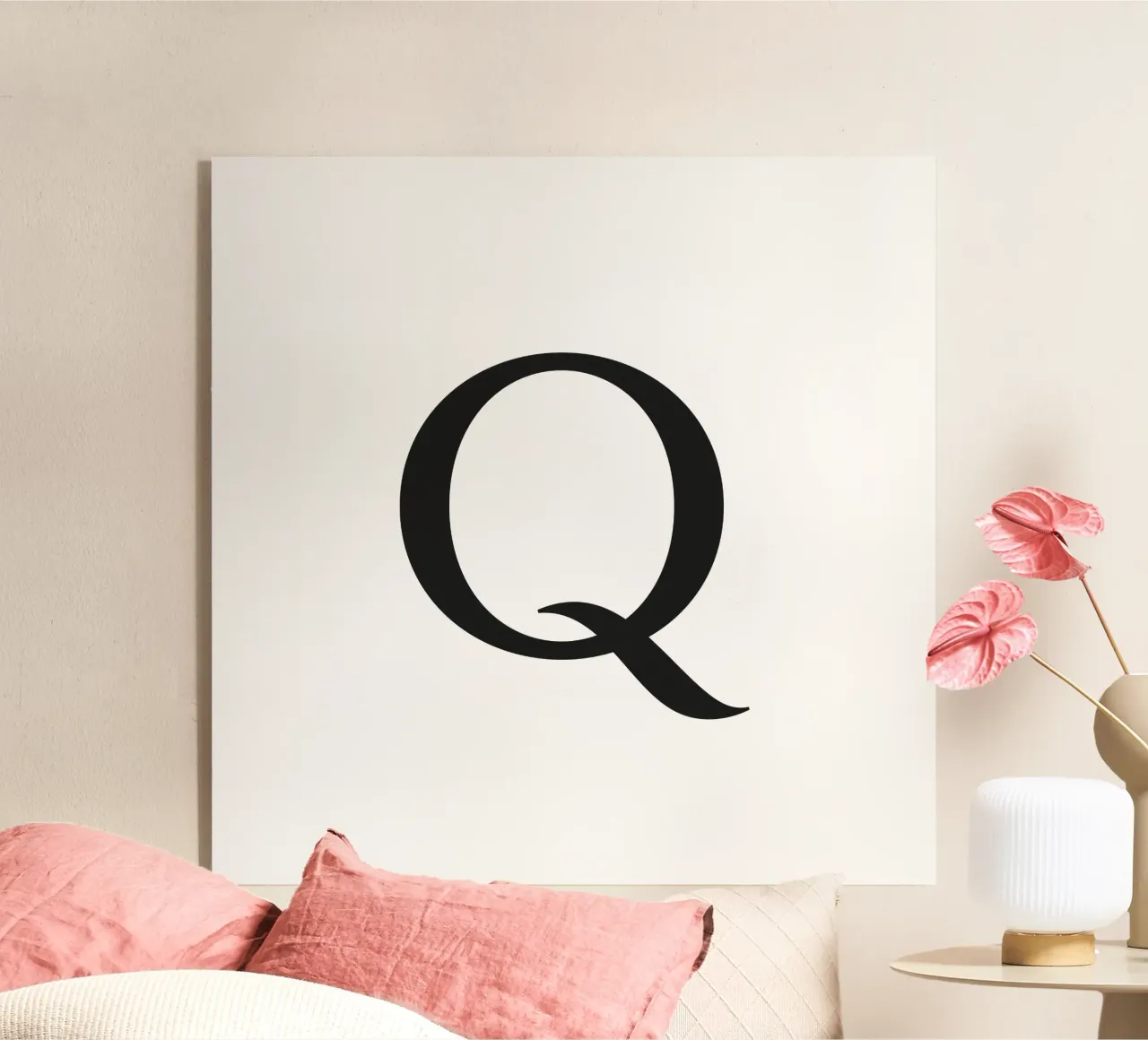 Lettera Q plexiglass da Katja Stehle Design