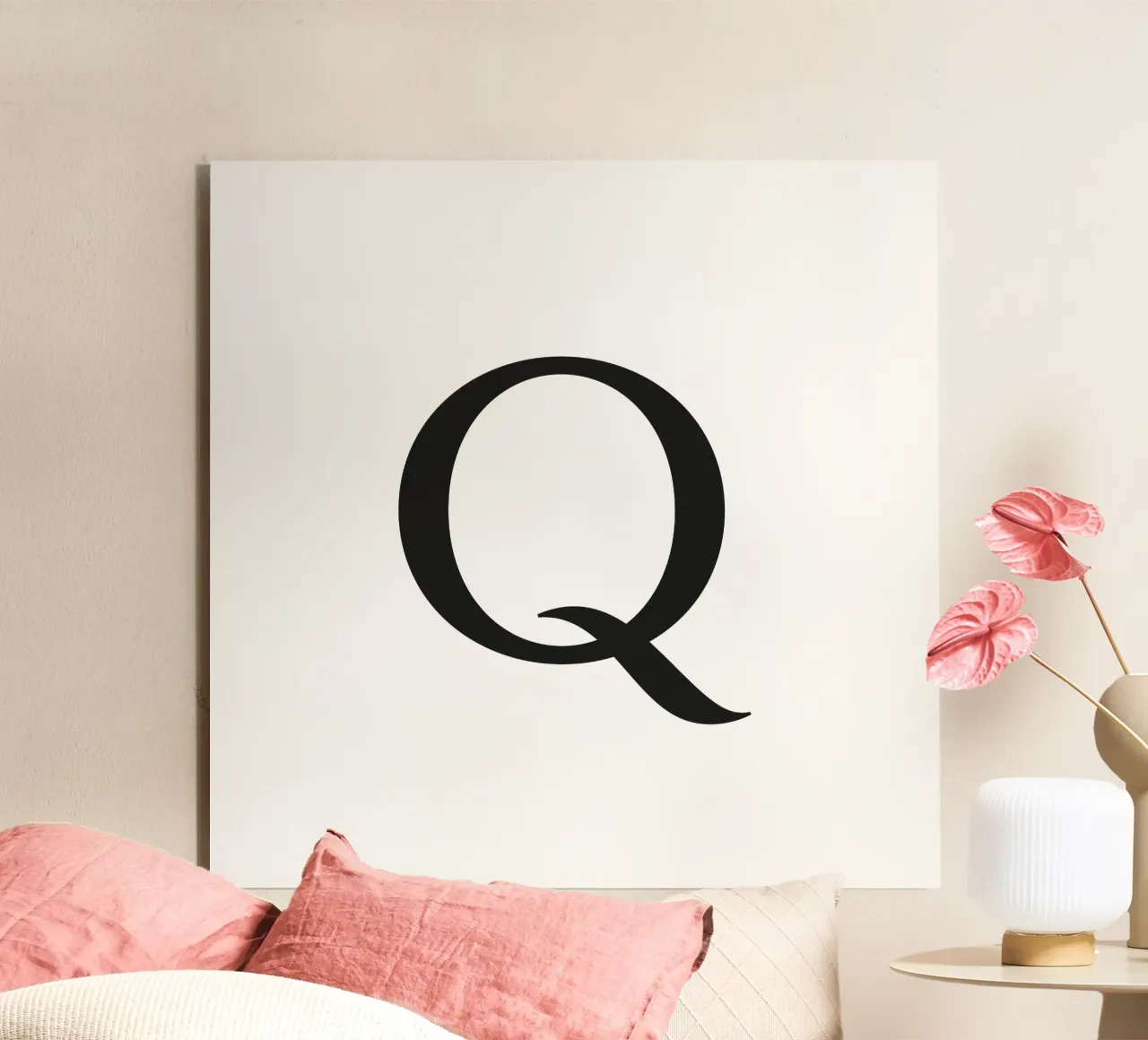 Letter Q alu-dibond by Katja Stehle Design