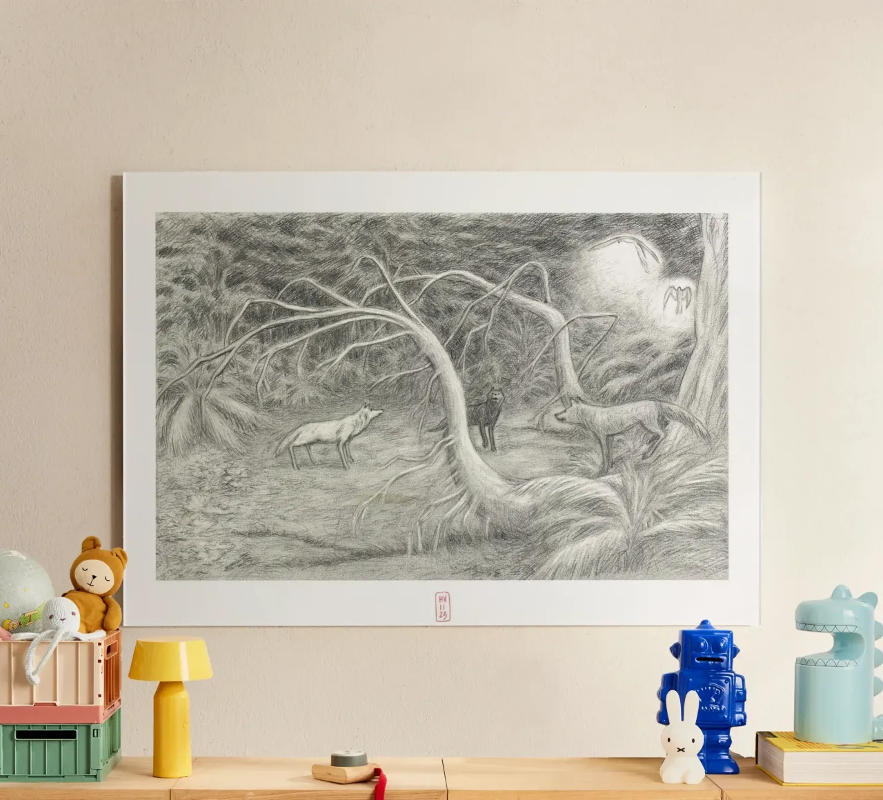 The wolf from uncle plexiglass da Humphrey VIDAL