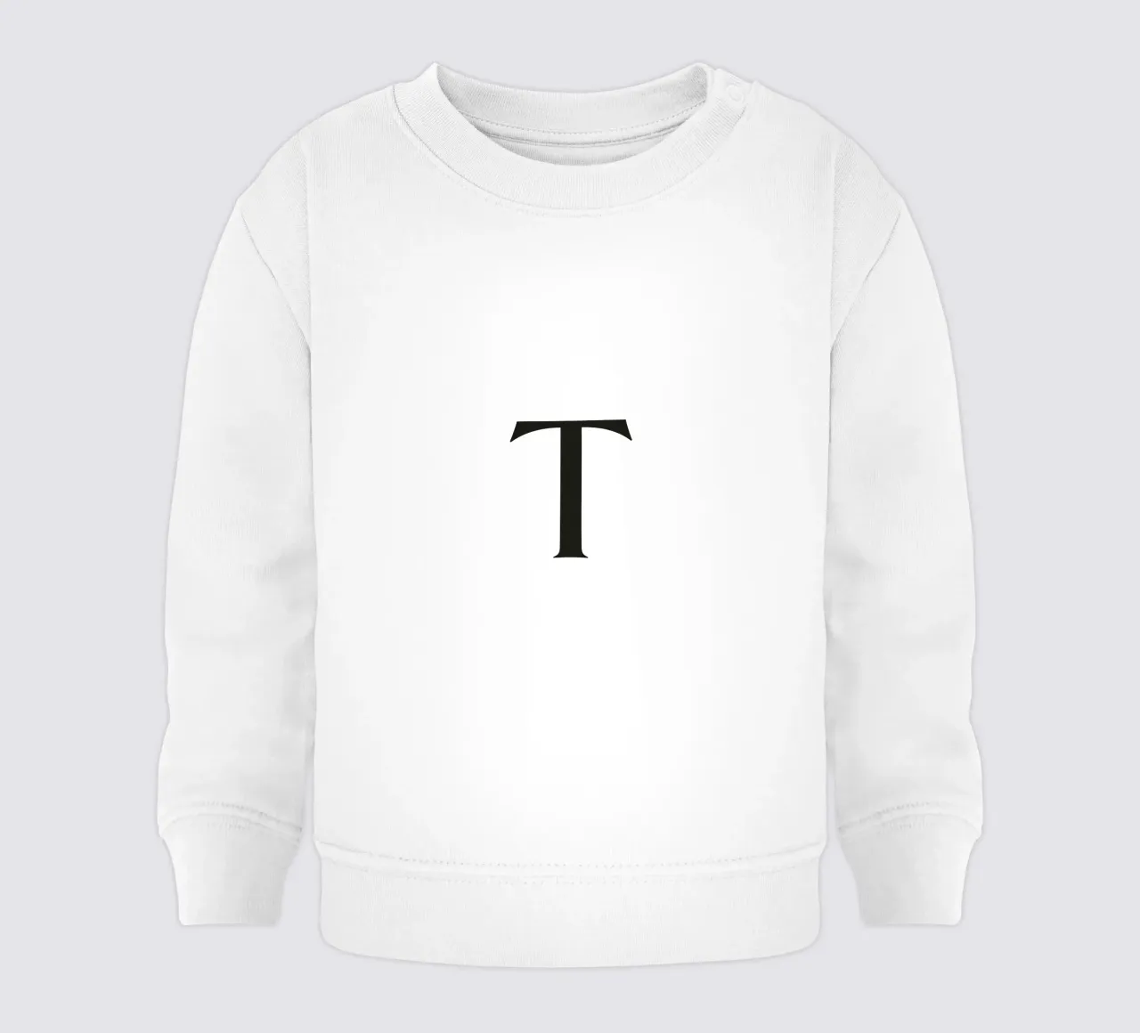Lettera T felpa neonato da Katja Stehle Design