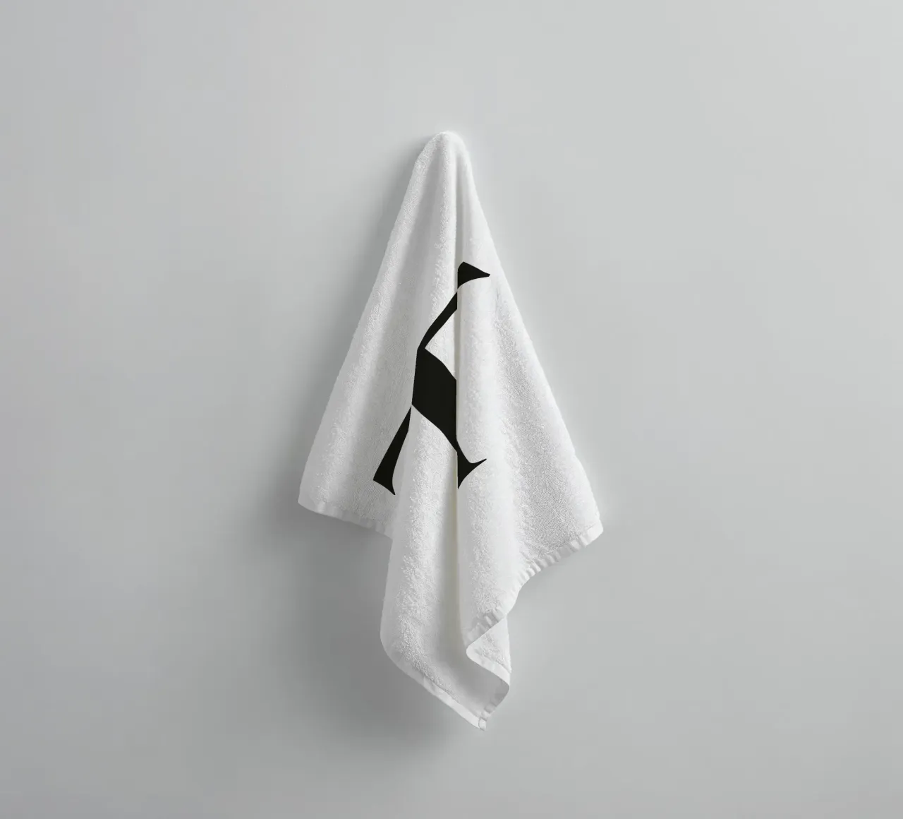 Letter T towel by Katja Stehle Design