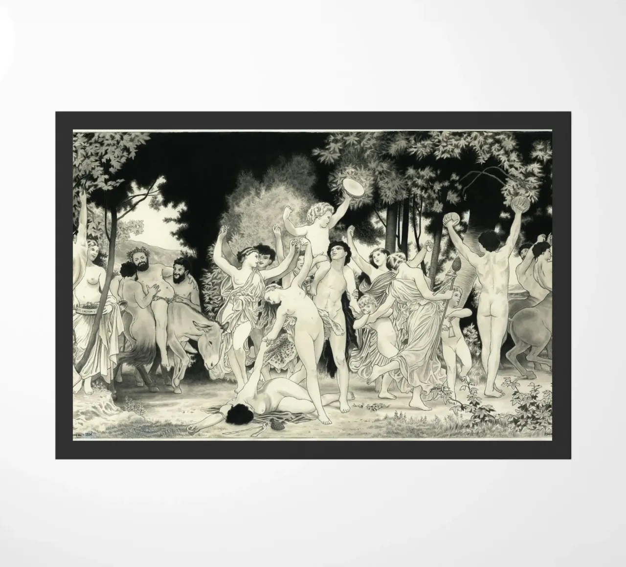 Les noces de Bacchus d'après Bouguereau zerbino da Humphrey VIDAL