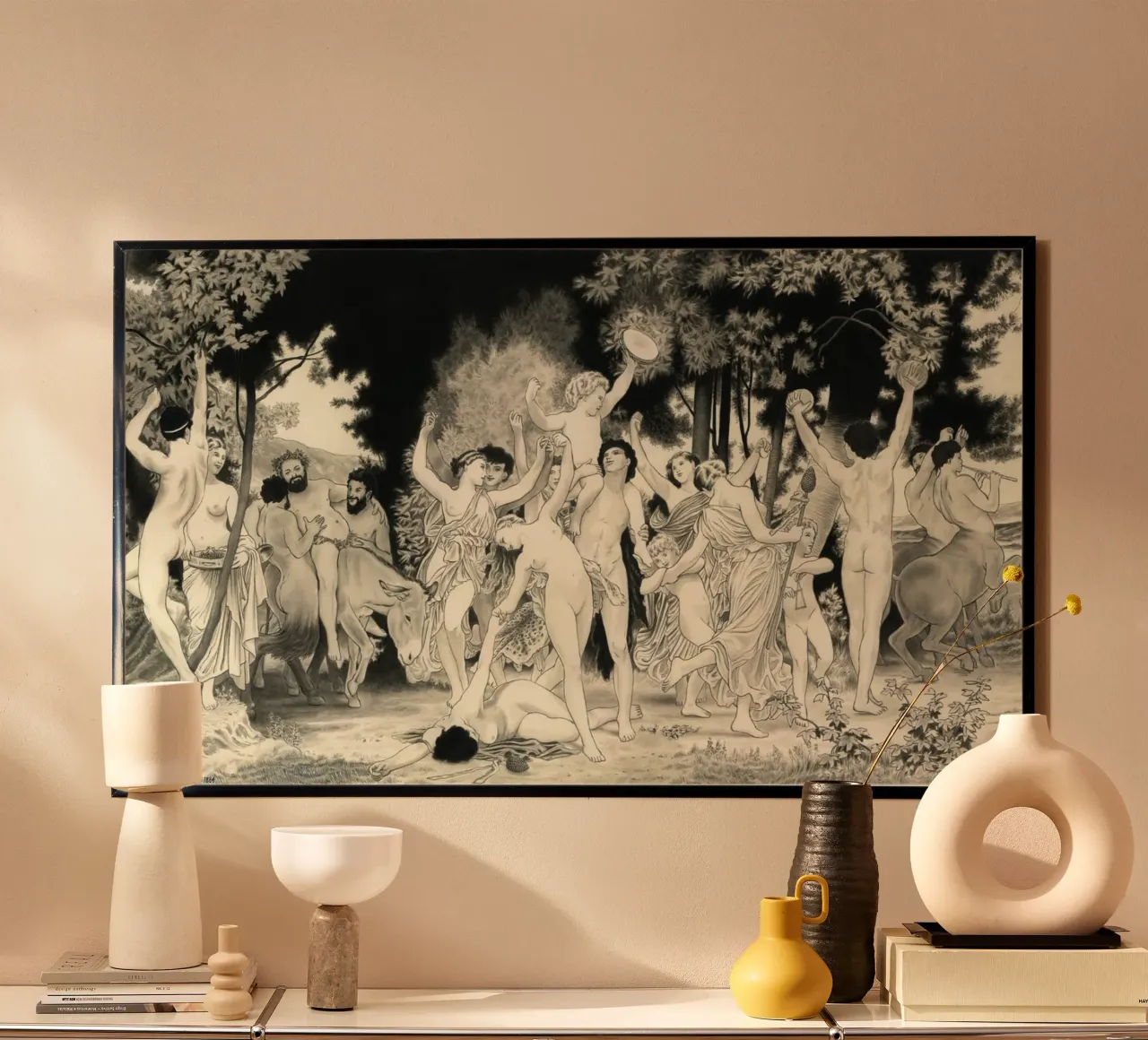 Les noces de Bacchus d'après Bouguereau poster da Humphrey VIDAL