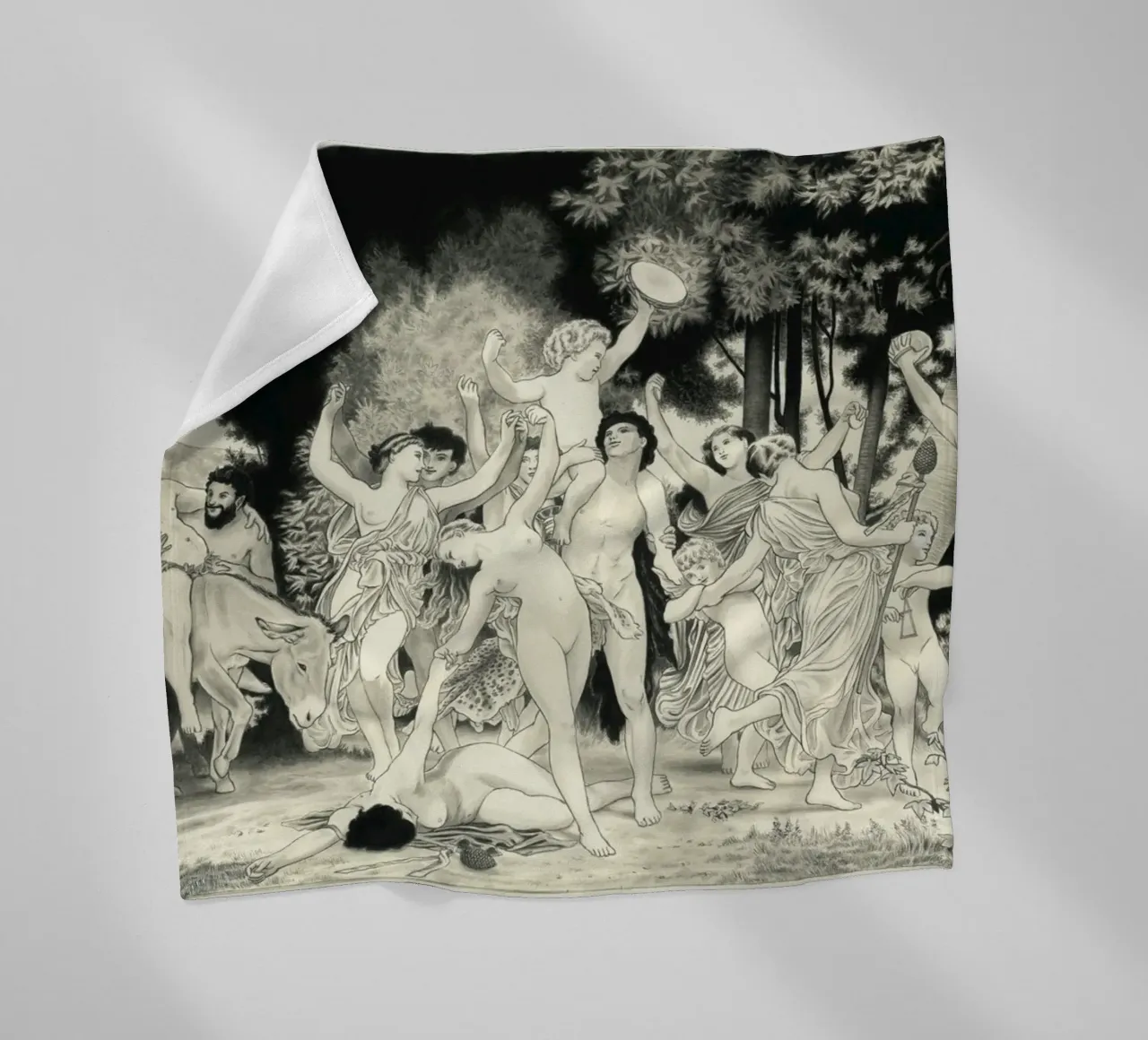 Les noces de Bacchus d'après Bouguereau coperta in pile da Humphrey VIDAL