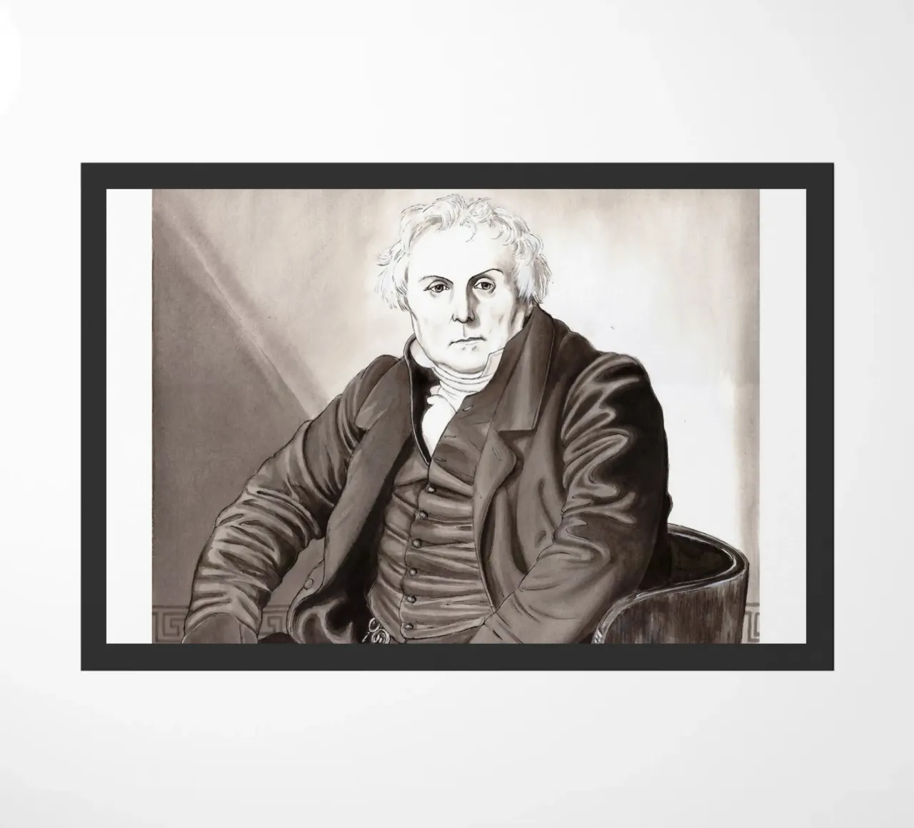 Mr Bertin d'après J.A.D. INGRES zerbino da Humphrey VIDAL