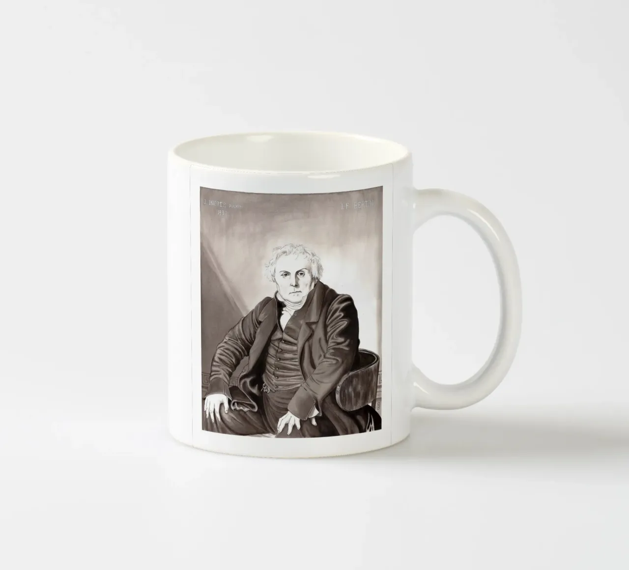 Mr Bertin d'après J.A.D. INGRES tazza in ceramica da Humphrey VIDAL