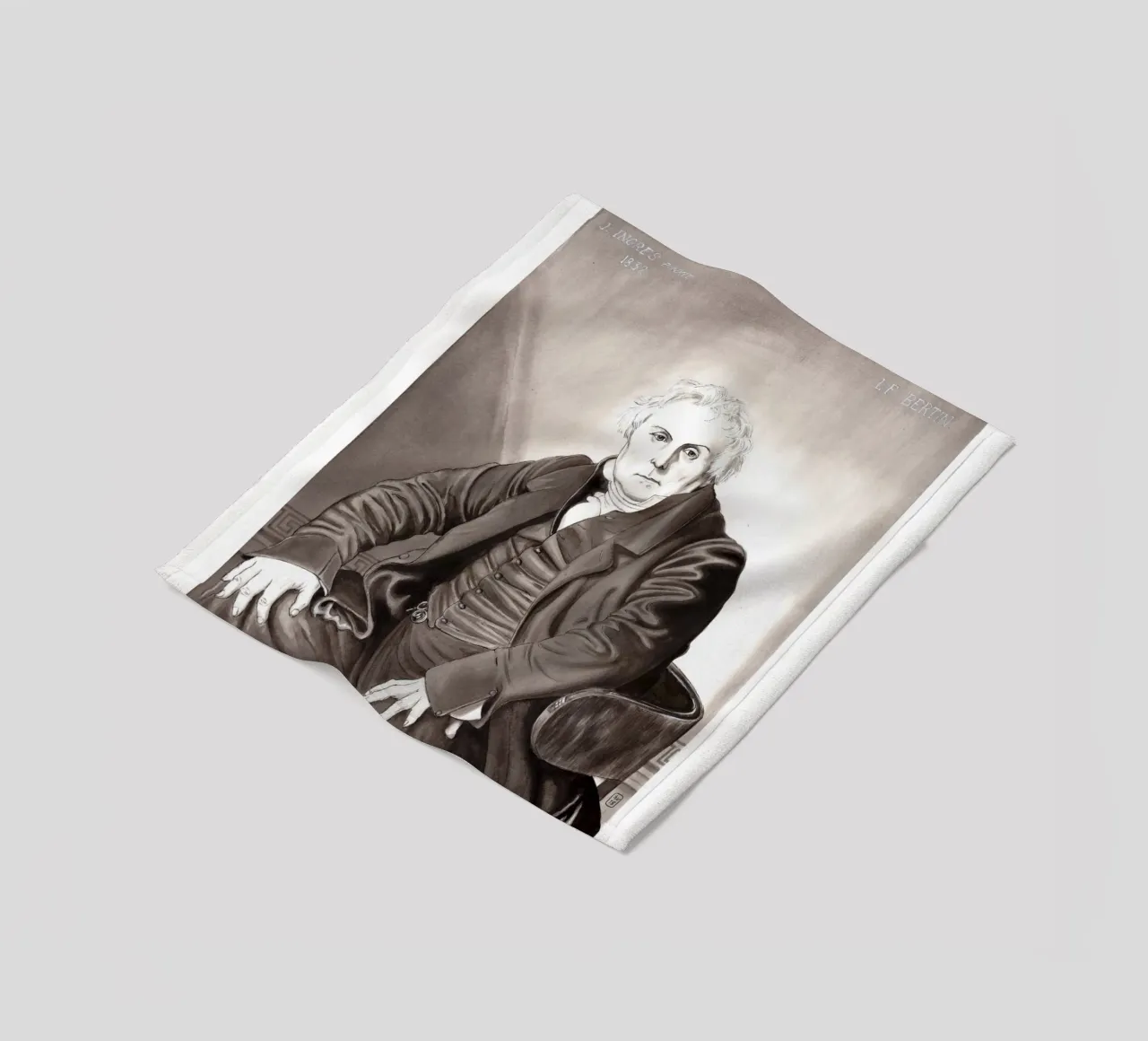 Mr Bertin d'après J.A.D. INGRES coperta in pile da Humphrey VIDAL