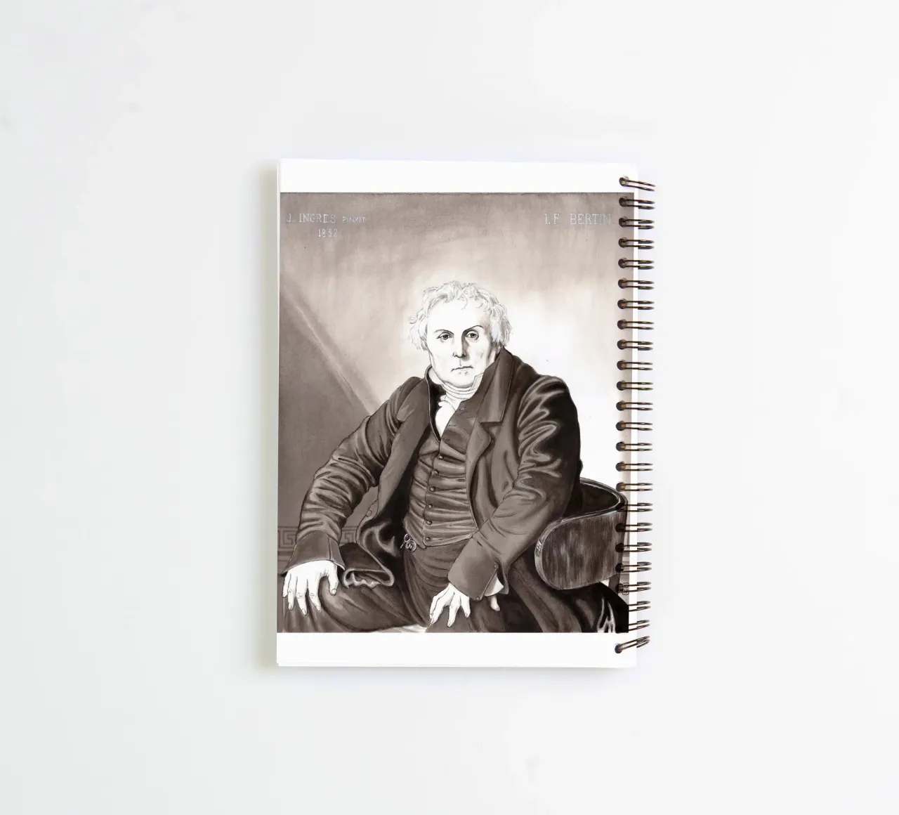 Mr Bertin d'après J.A.D. INGRES diario ad anelli da Humphrey VIDAL