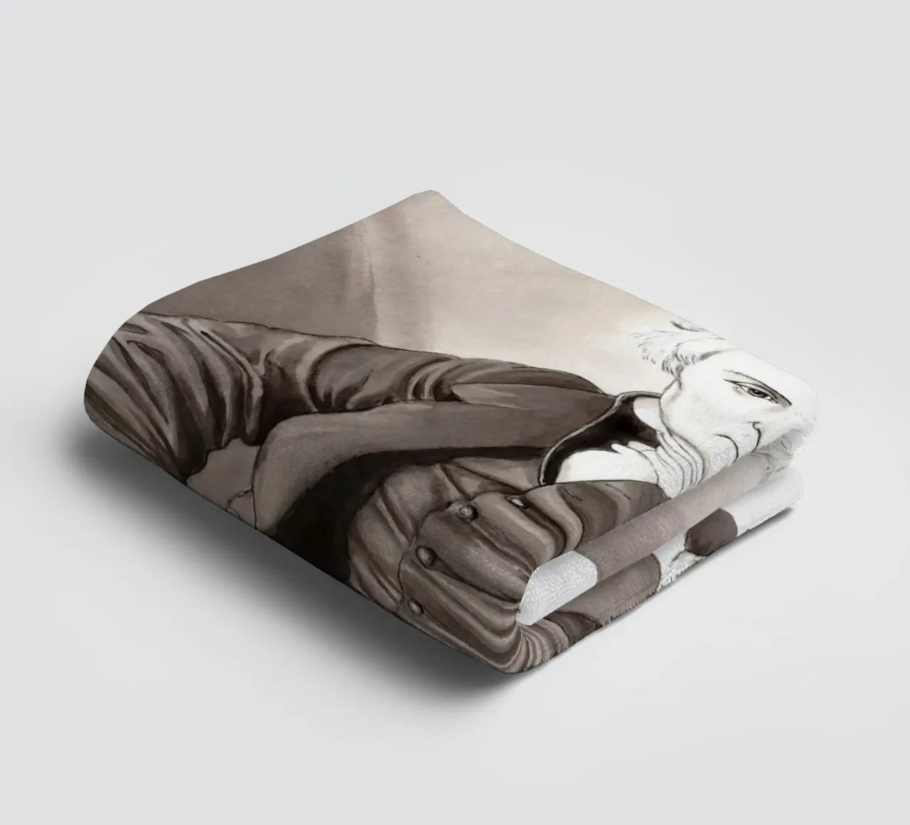 Mr Bertin d'après J.A.D. INGRES asciugamano da bagno da Humphrey VIDAL