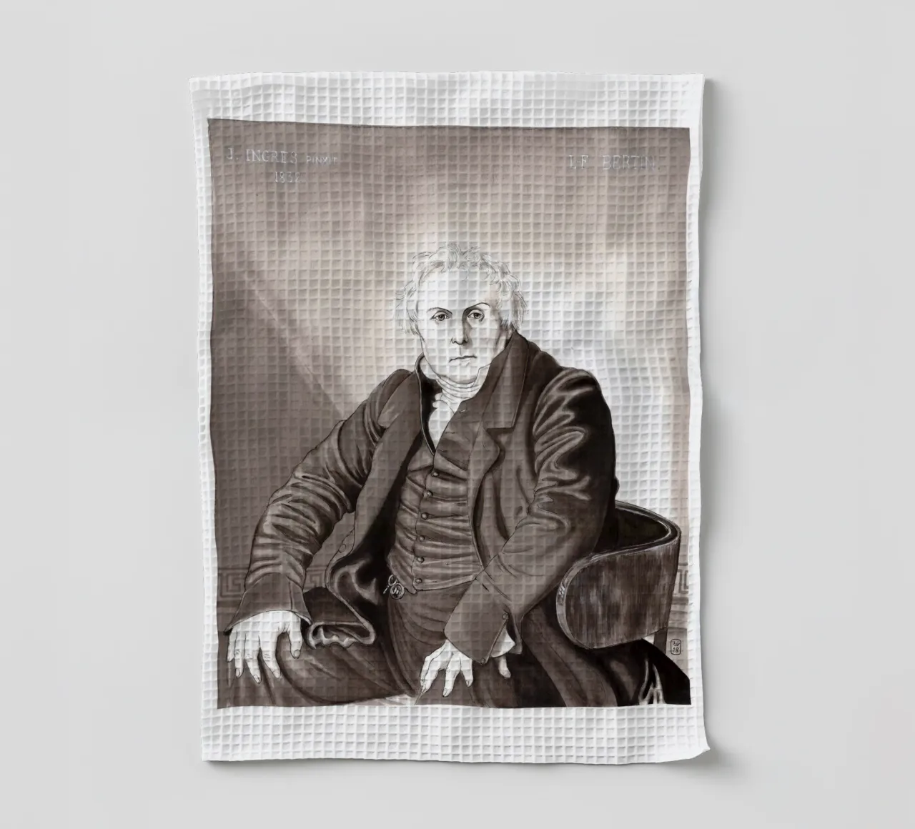 Mr Bertin d'après J.A.D. INGRES canovaccio da cucina da Humphrey VIDAL