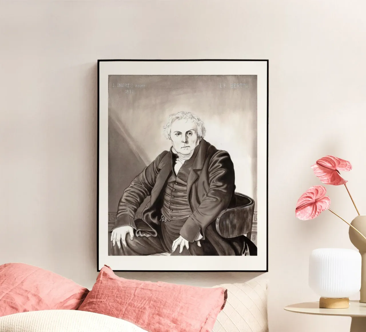 Mr Bertin d'après J.A.D. INGRES plexiglass da Humphrey VIDAL
