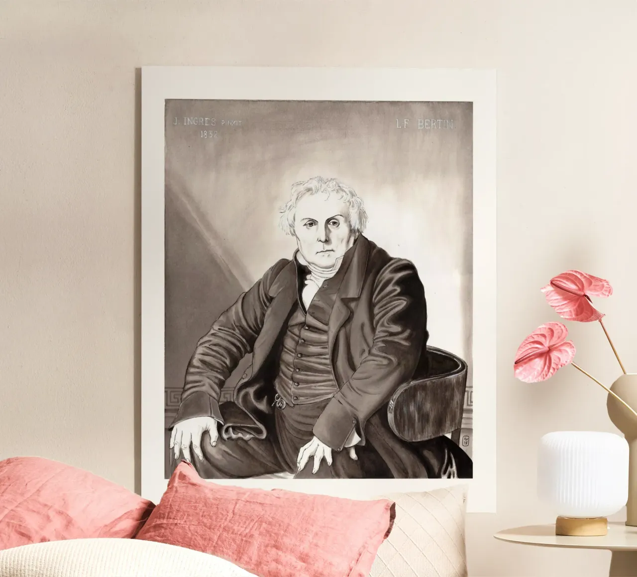 Mr Bertin d'après J.A.D. INGRES plexiglass da Humphrey VIDAL