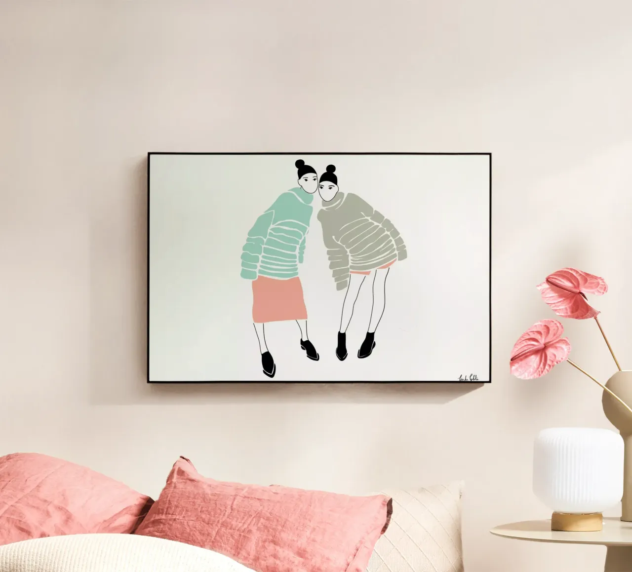 Besties plexiglass da Linda Gobeta