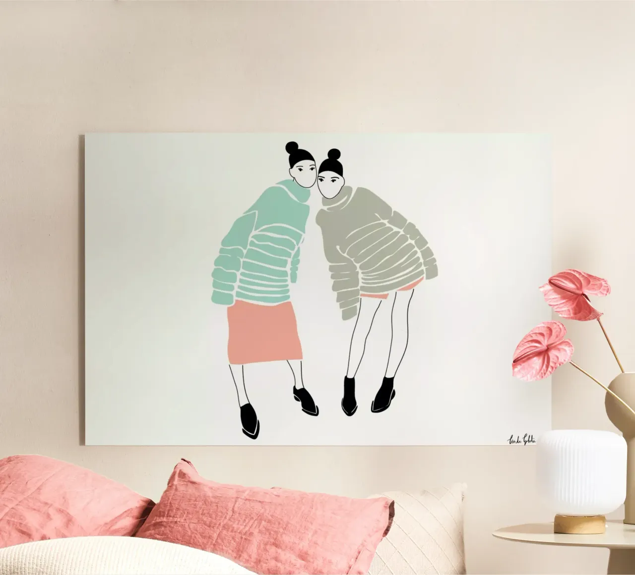 Besties plexiglass da Linda Gobeta