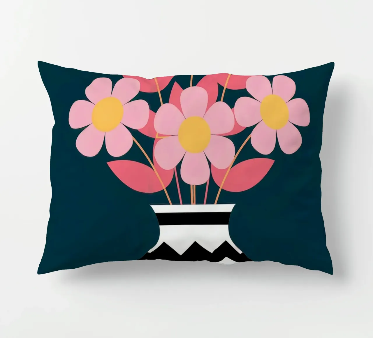 Fiori in vaso cuscino da logic