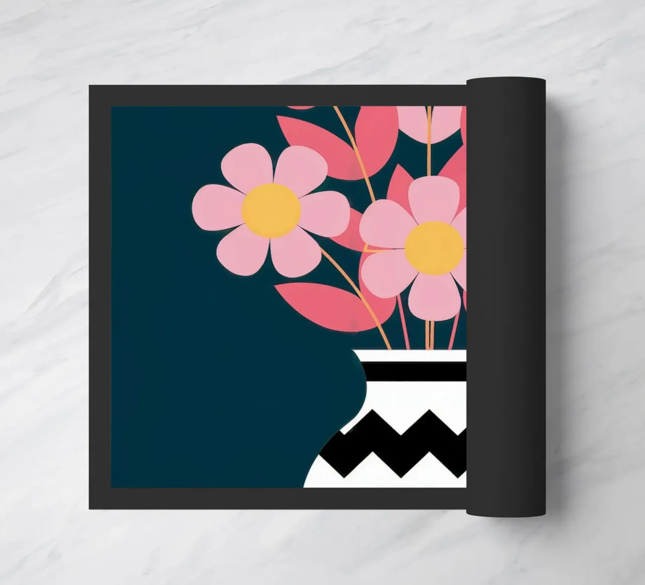 Fiori in vaso zerbino da logic