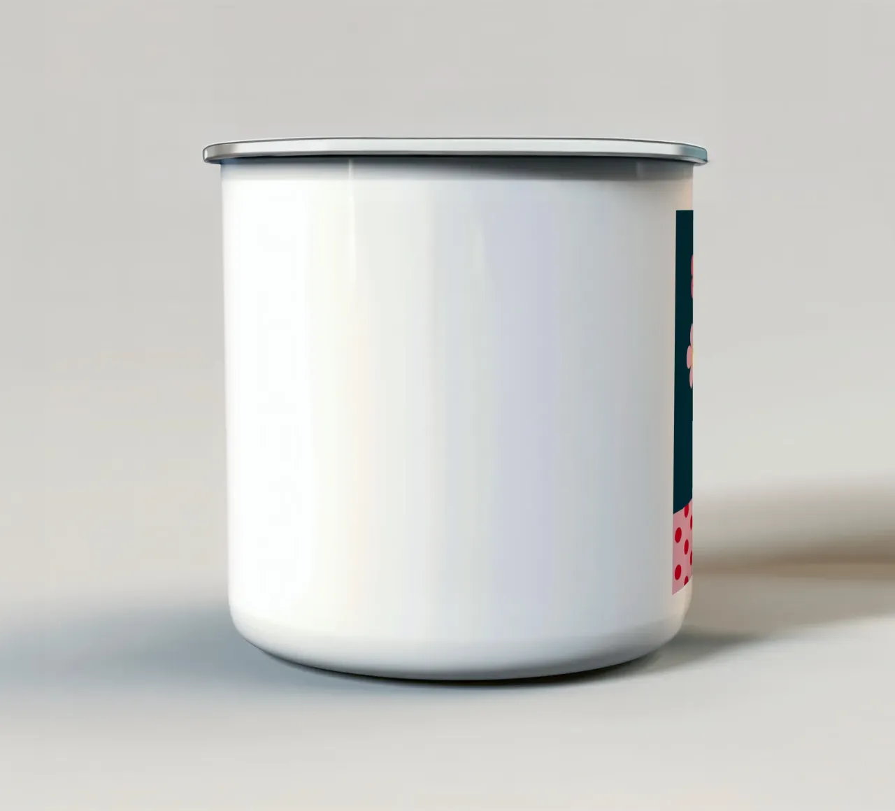 Fiori in vaso tazza in smalto da logic