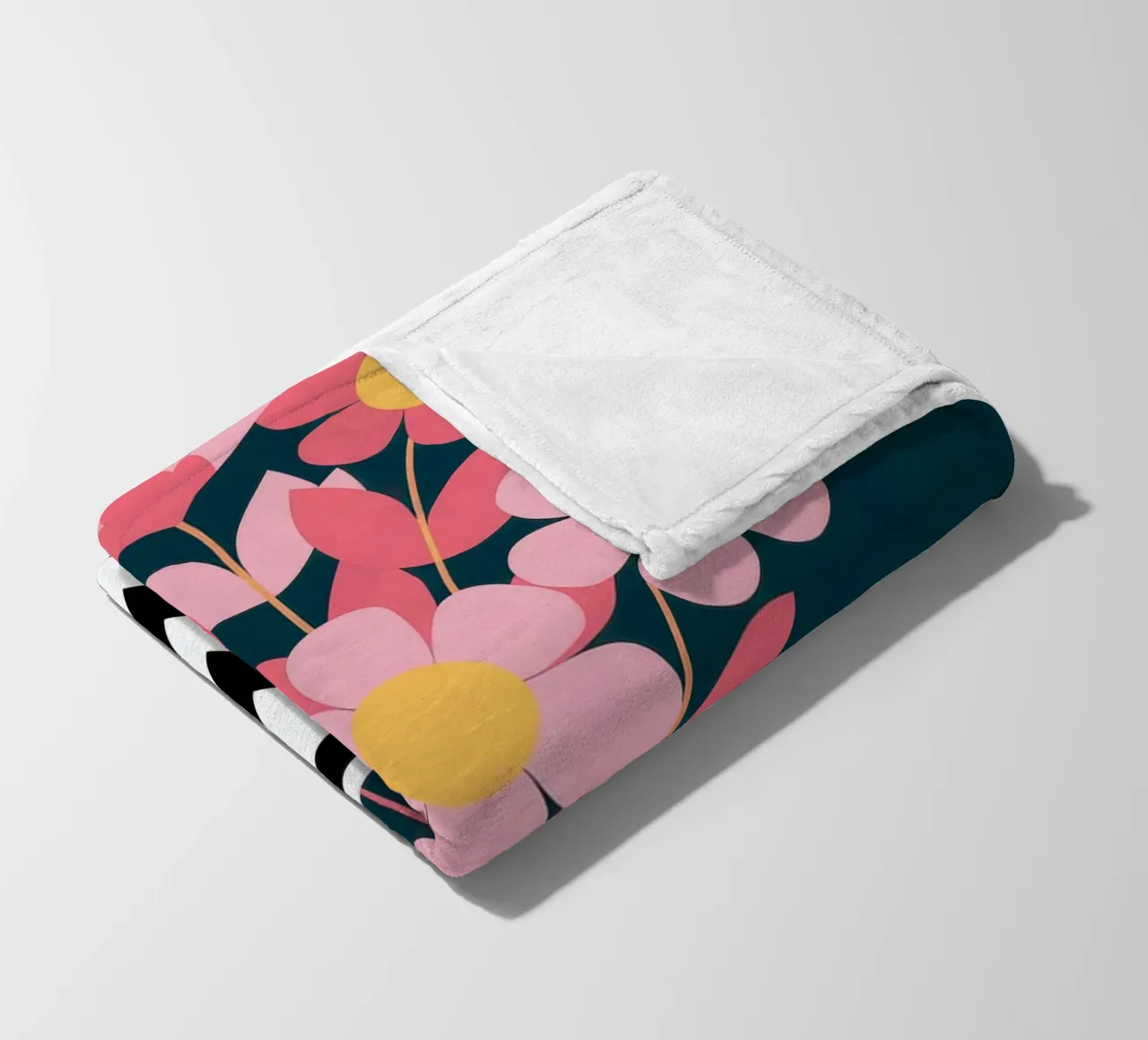Fiori in vaso coperta in pile da logic