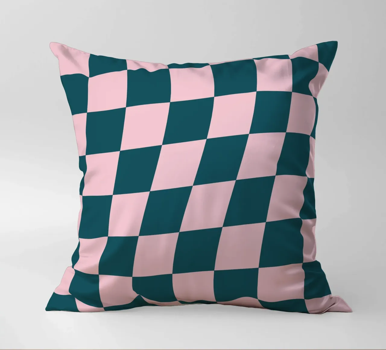 Groovy Karo Muster Pastell decorative cushion by BAINAI