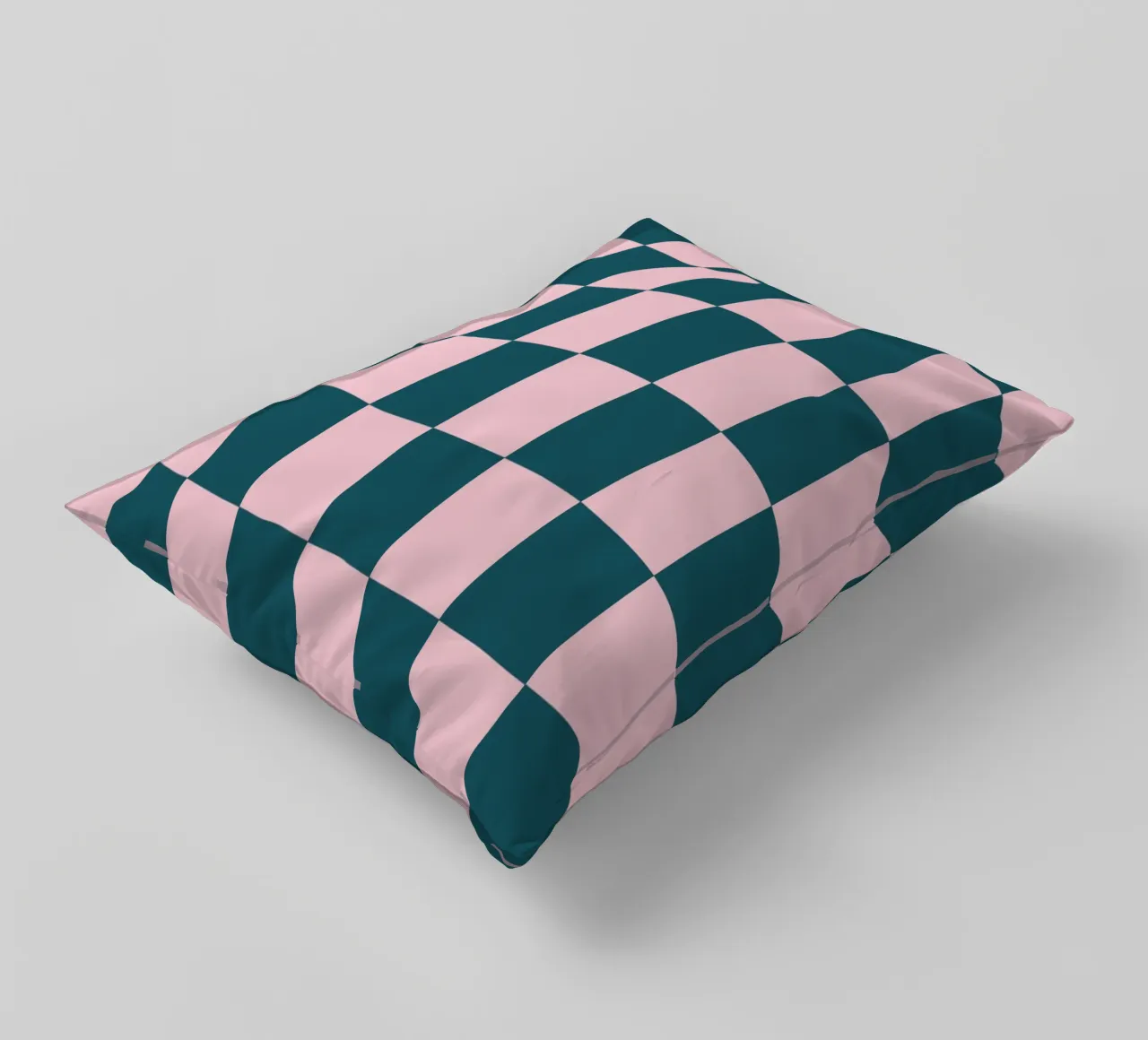 Groovy Karo Muster Pastell decorative cushion by BAINAI