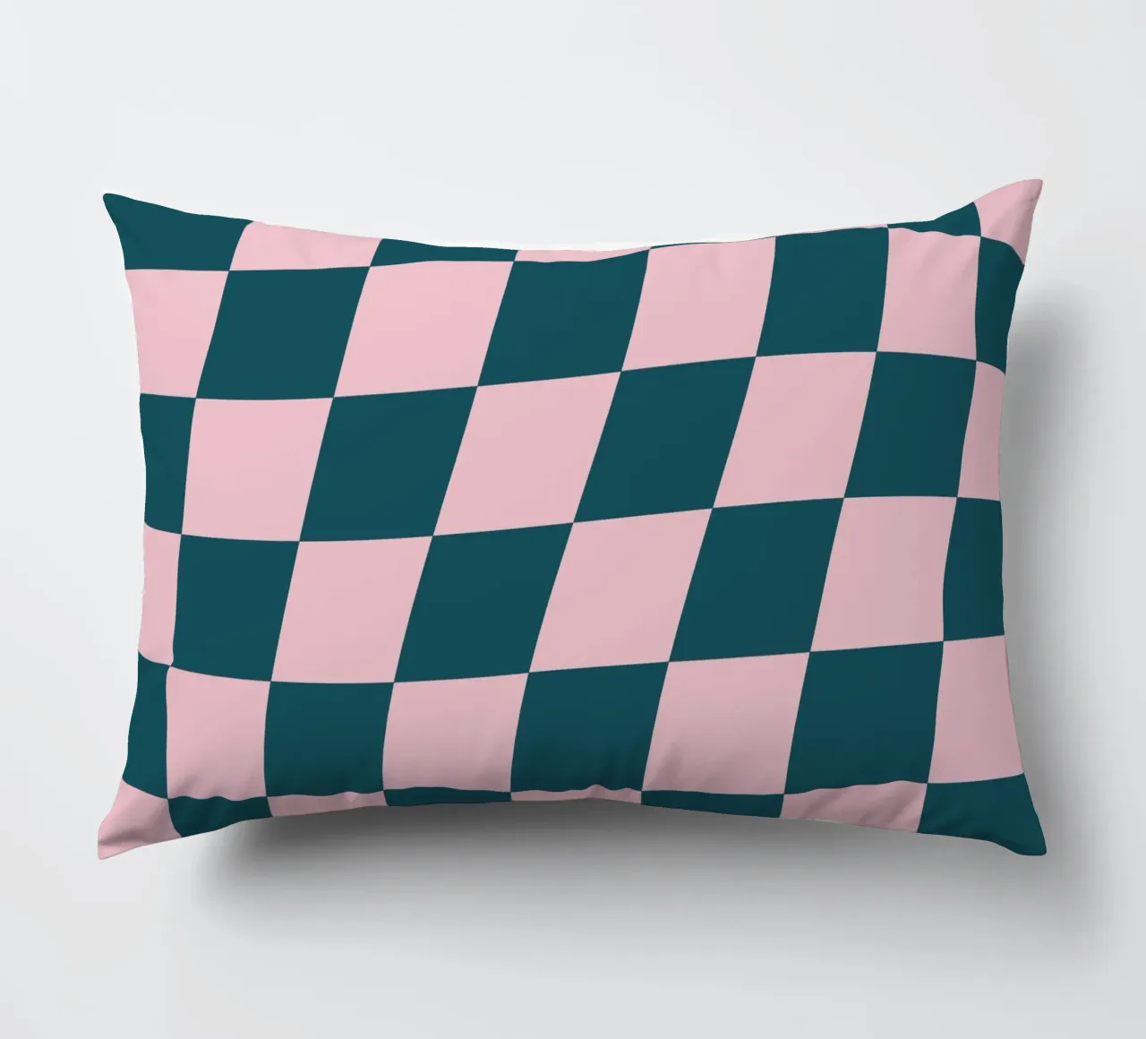 Groovy Karo Muster Pastell decorative cushion by BAINAI