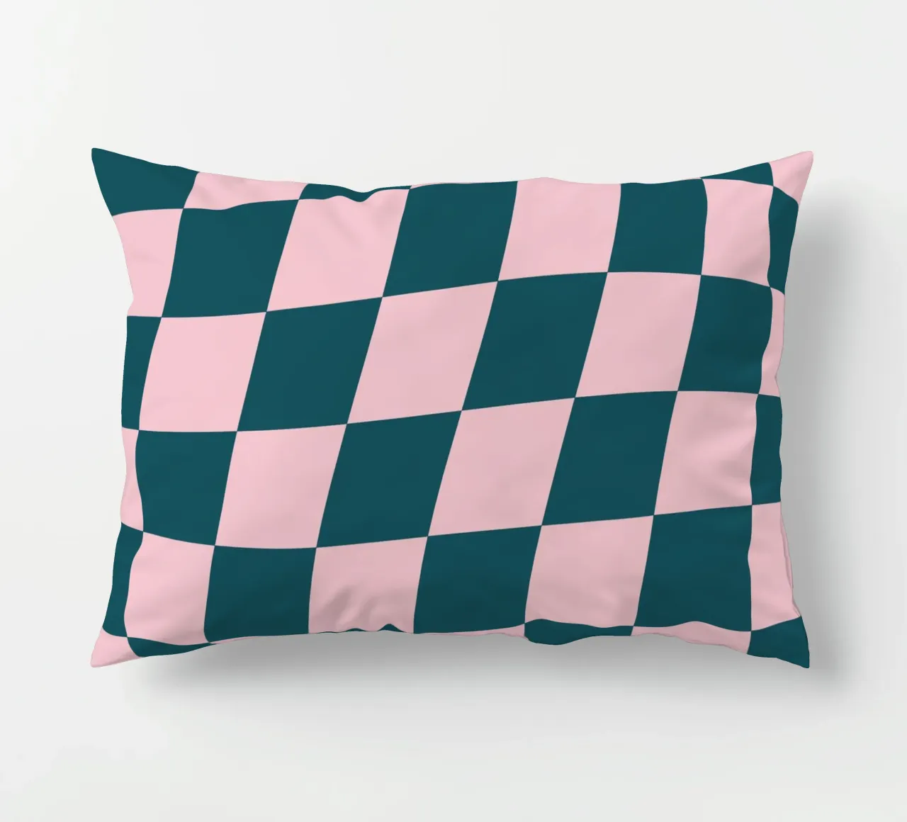 Groovy Karo Muster Pastell decorative cushion by BAINAI