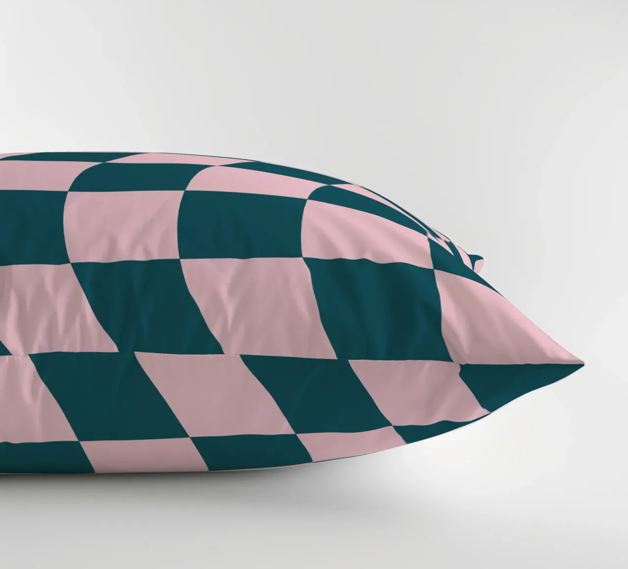 Groovy Karo Muster Pastell decorative cushion by BAINAI